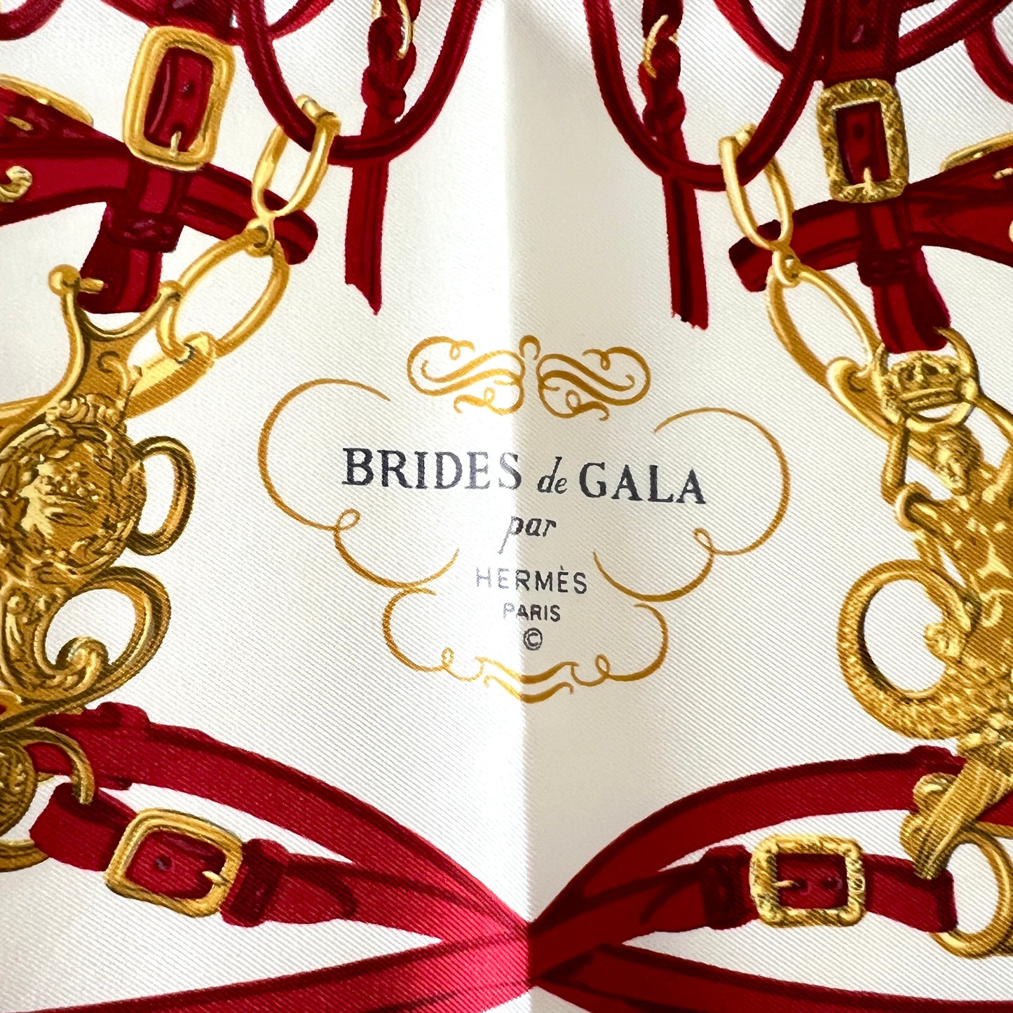 Apaszka Hermès Bride de Gala - Jedwab 40x40 cm Vintage