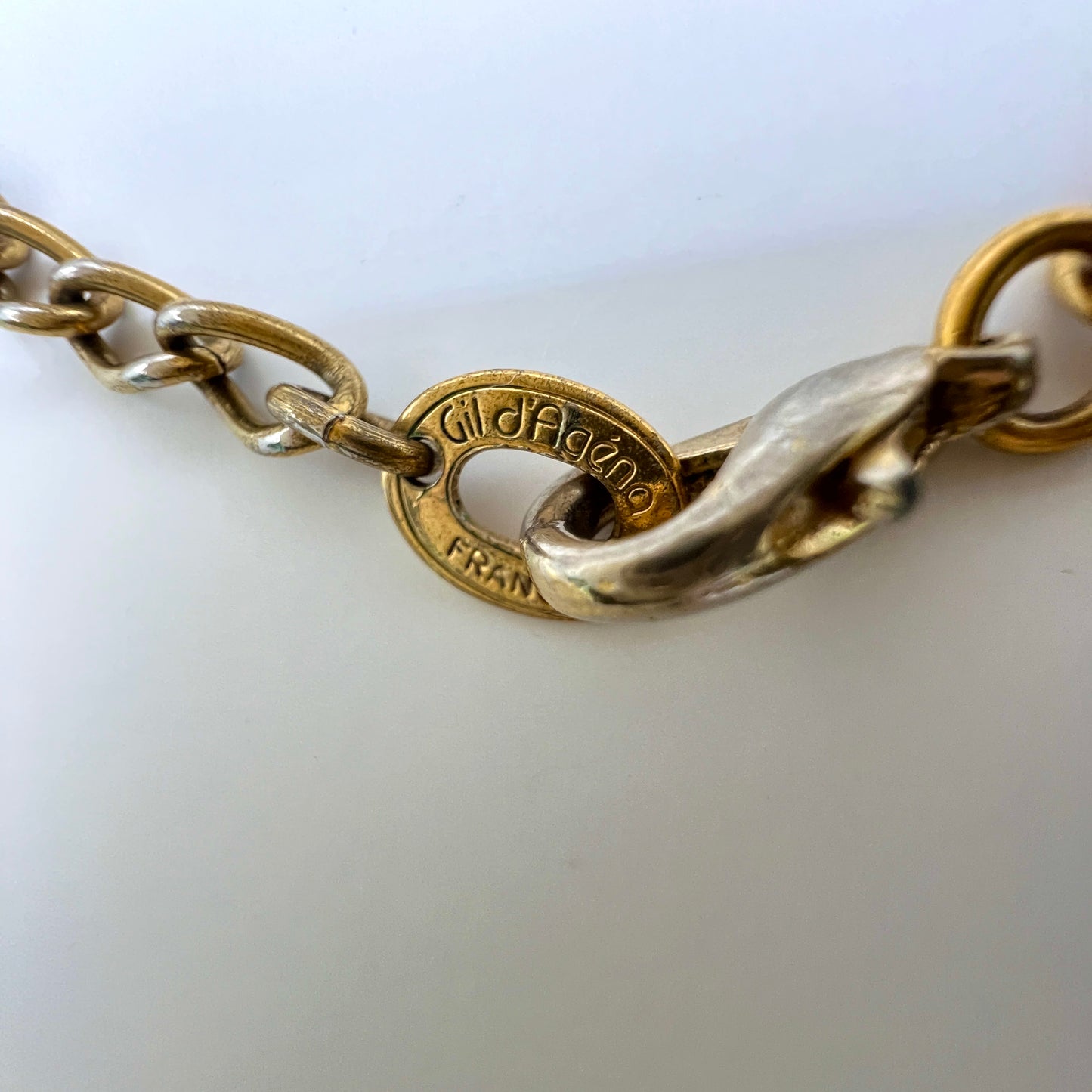 Vintage Naszyjnik Kolia Gil d’Agéna – Chunky Gold – Made in France – Lata 80.