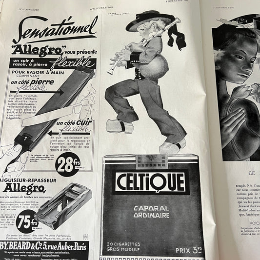 Unikatowy egzemplarz legendarnego francuskiego czasopisma „L'Illustration” z 9 listopada 1935 roku
