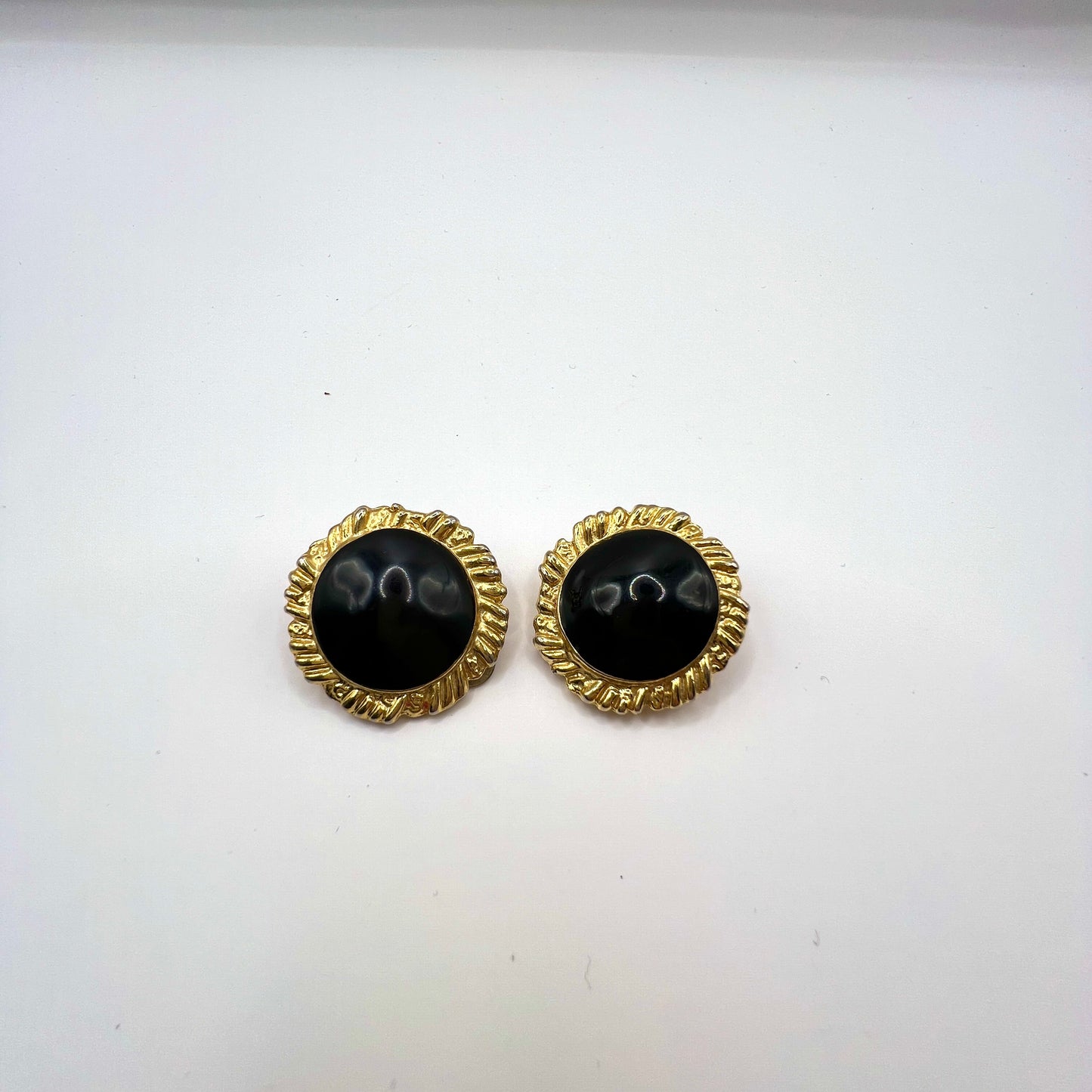 Klipsy vintage bez sygnatury • 3 pary • stan b. dobry