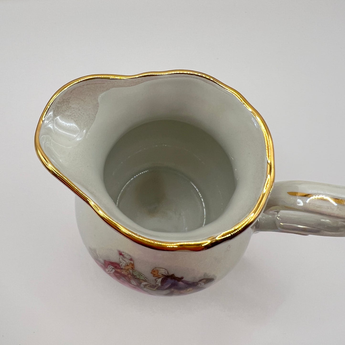 Ekskluzywny Serwis Kawowy Porcelaine France – Sceny Miłosne Fragonard, Złocenia i Iryzacja