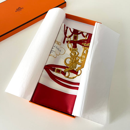 Apaszka Hermès Bride de Gala - Jedwab 40x40 cm Vintage