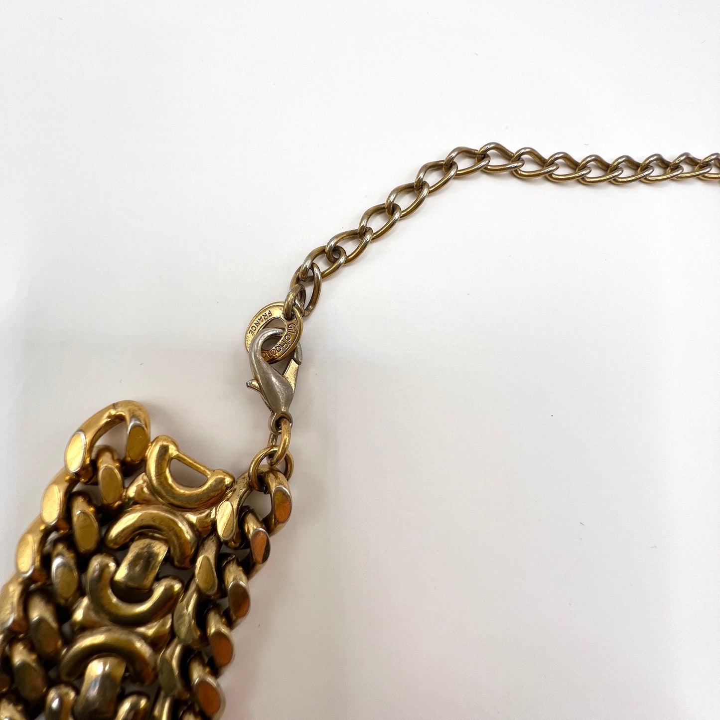Vintage Naszyjnik Kolia Gil d’Agéna – Chunky Gold – Made in France – Lata 80.
