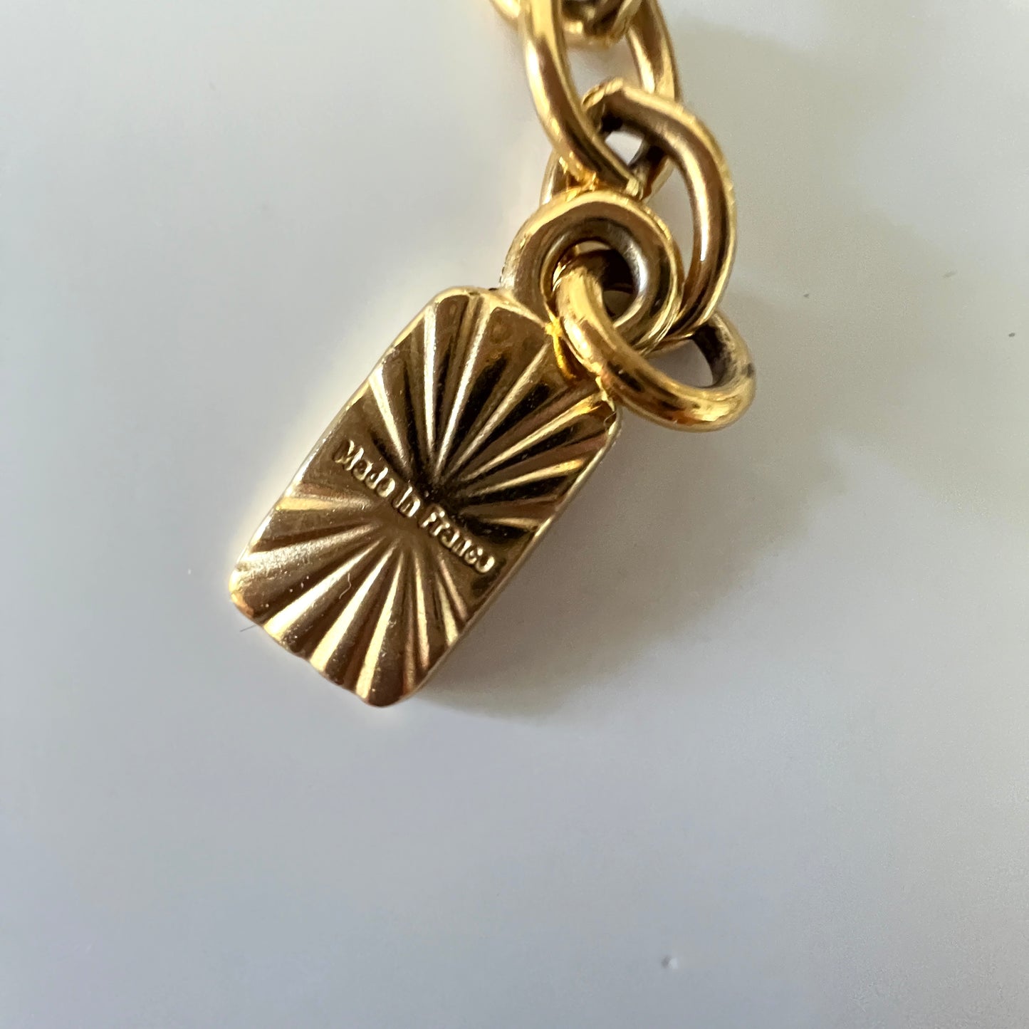 Naszyjnik vintage Yves Saint Laurent – czerwone kaboszony, lata 80.