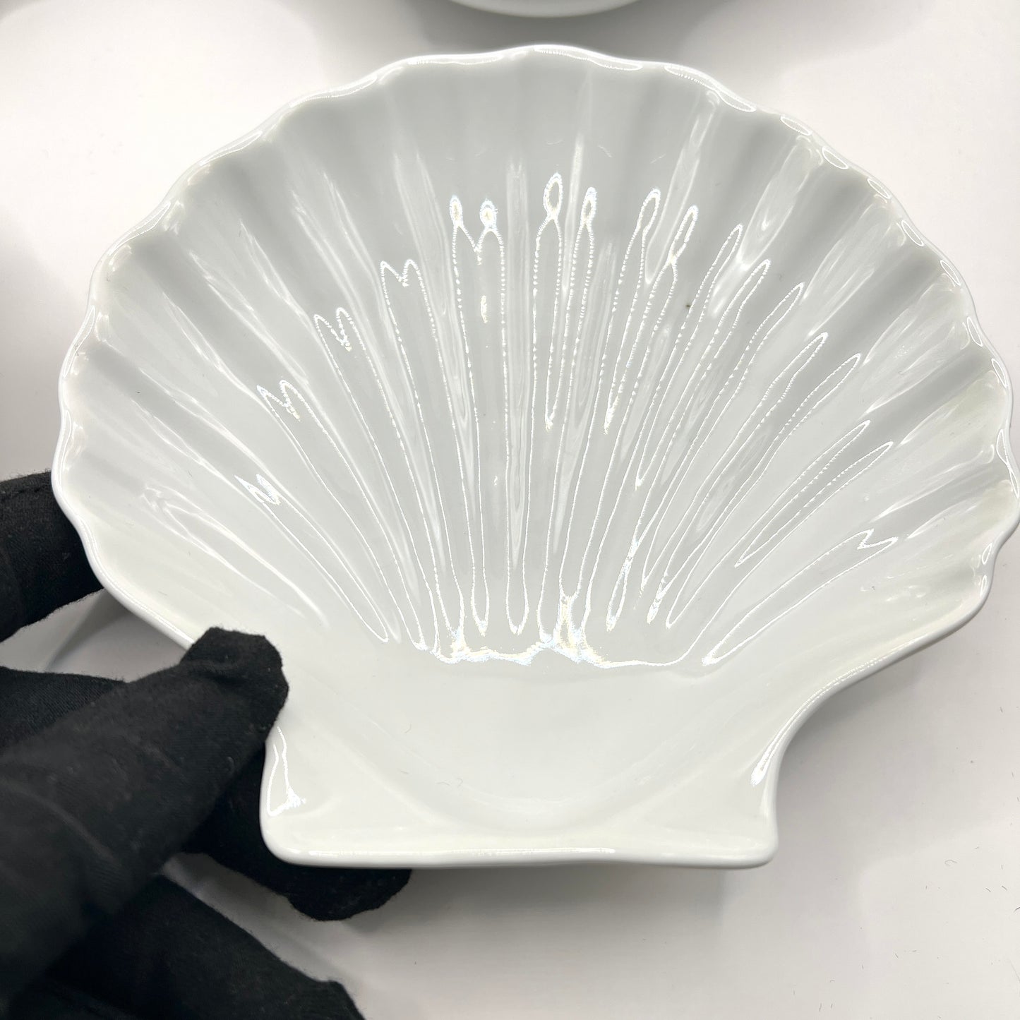 Zestaw 4 Porcelanowych Miseczek Małży | Porcelaine Tradition CNP France