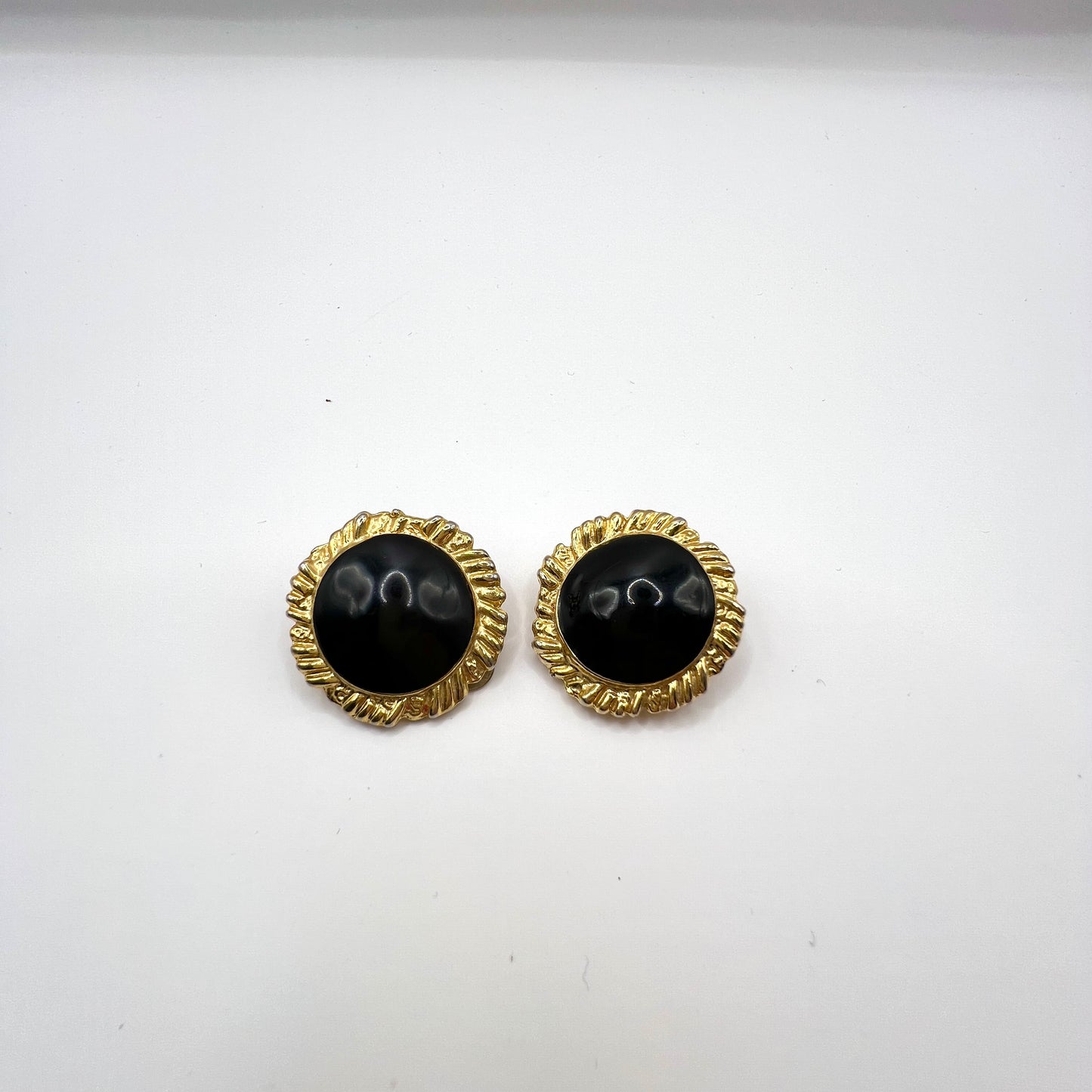 Klipsy vintage bez sygnatury • 3 pary • stan b. dobry