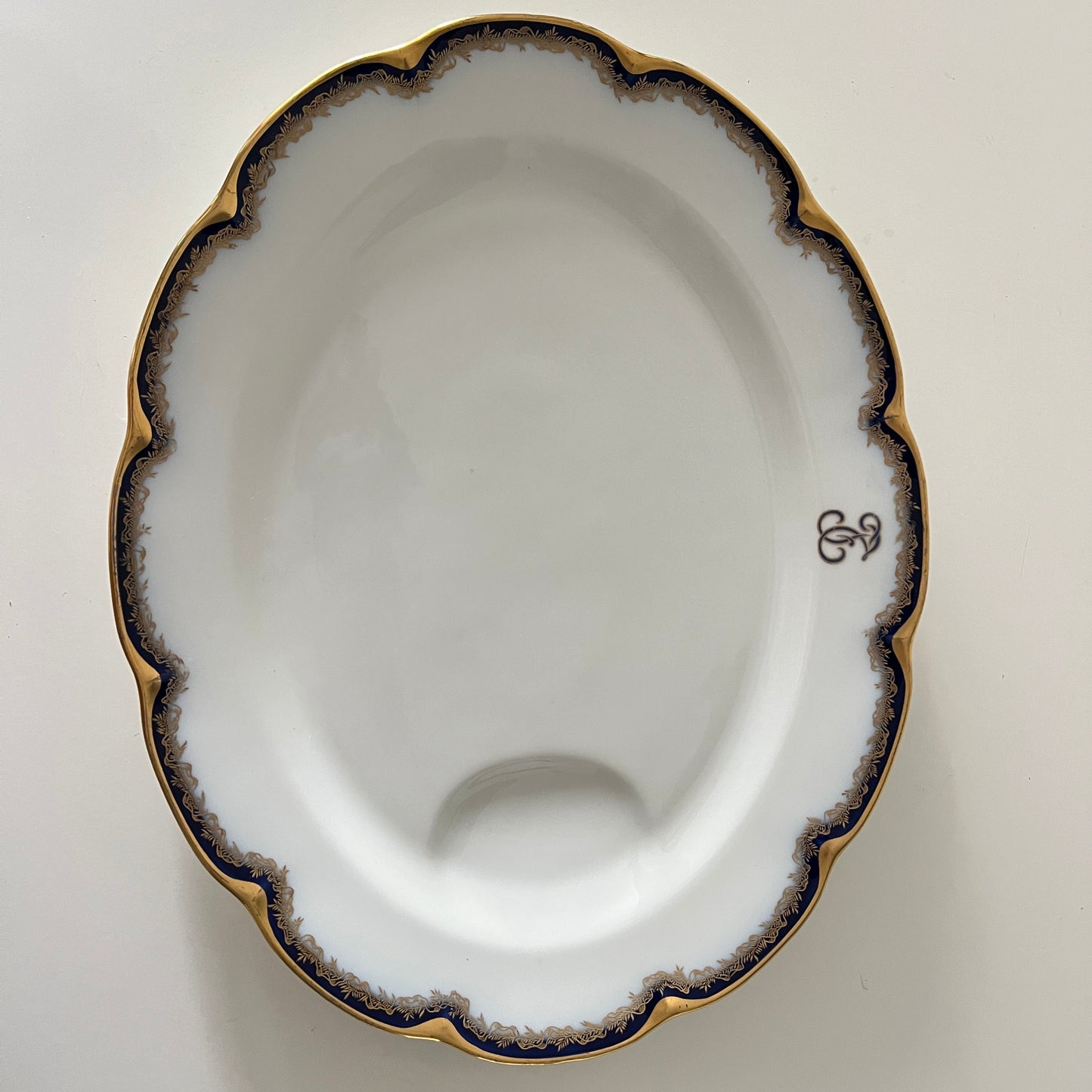 Półmisek Theodore Haviland Limoges - Monogram Vintage 35x28 cm