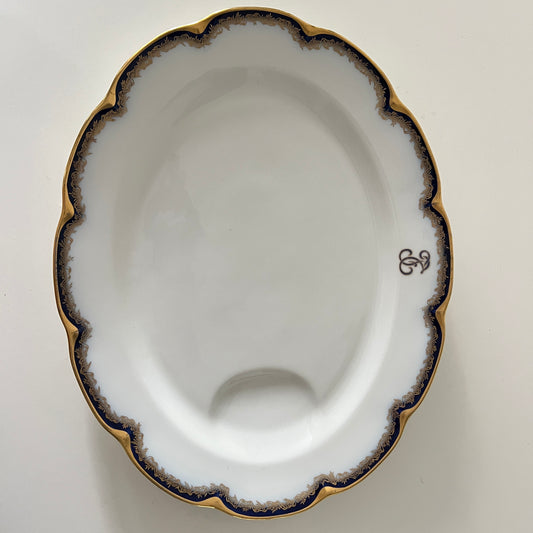 Półmisek Theodore Haviland Limoges - Monogram Vintage 35x28 cm
