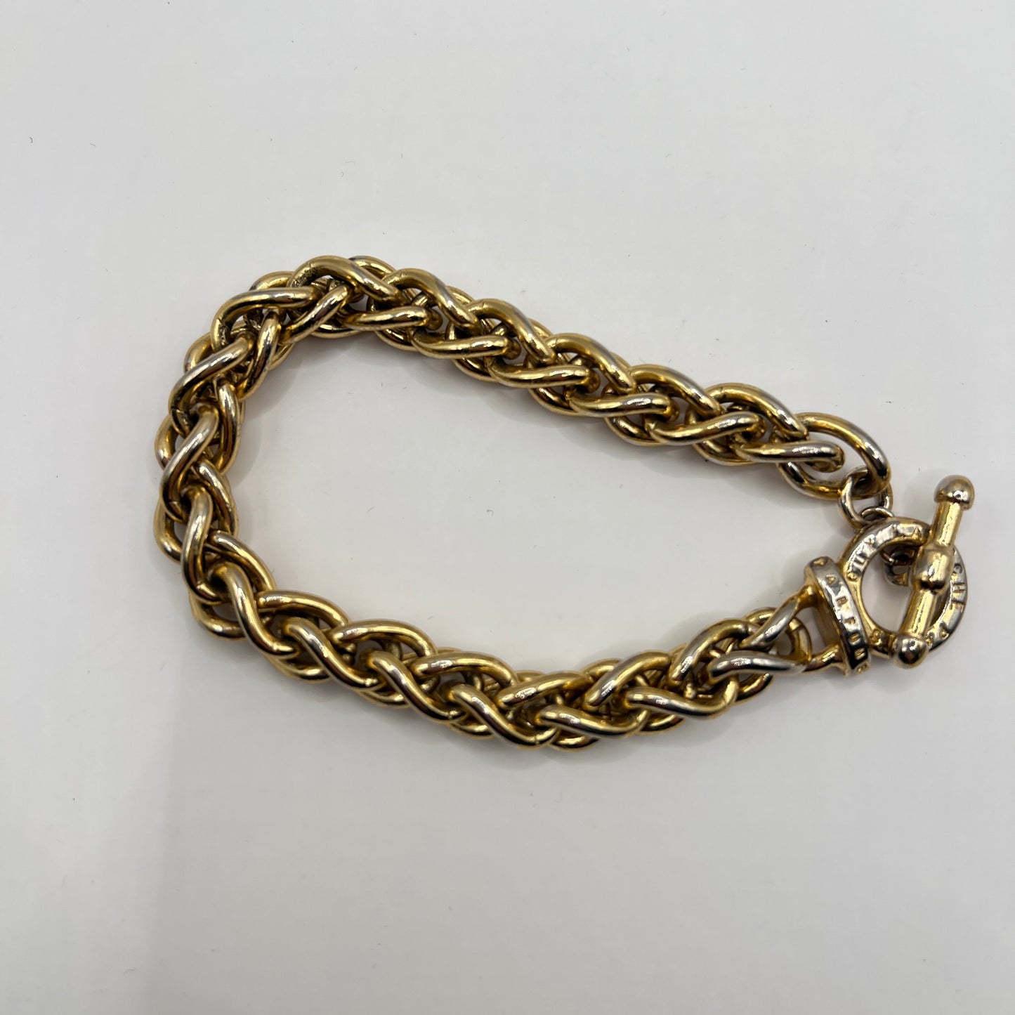 Vintage Bransoleta Guy Laroche Paris – Masywny Splot Chunky Chain