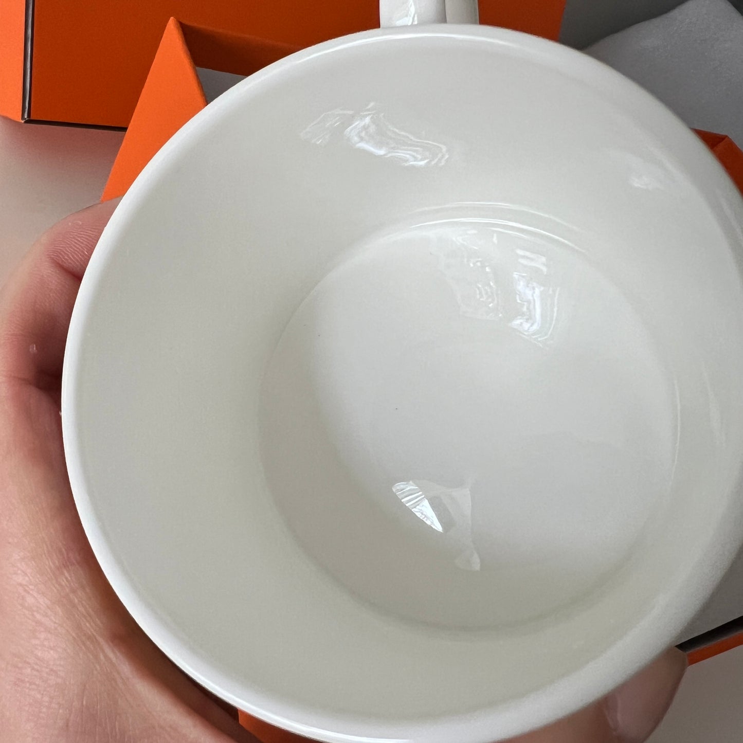 Zestaw Hermès Mozaika - 2 Filiżanki + 2 Talerzyki Vintage