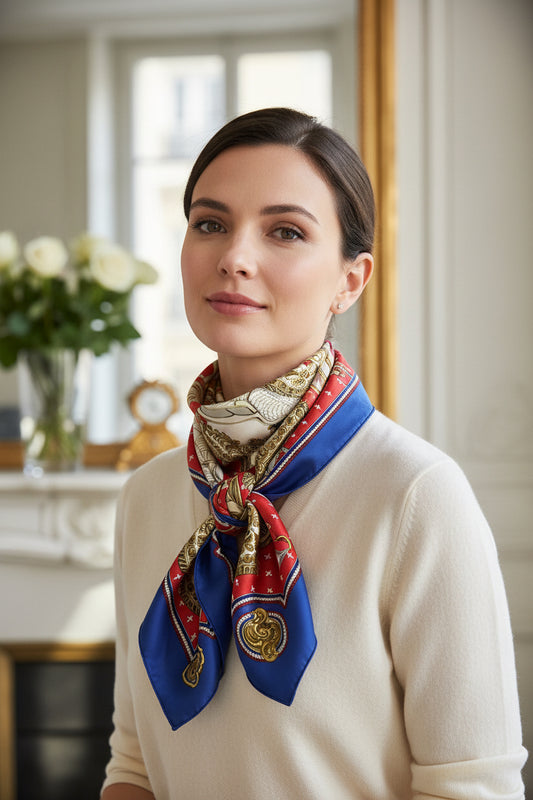 Jedwabna Apaszka Hermès Paris – "Selles à Housse" by Christian Henry (Vintage Luxury)