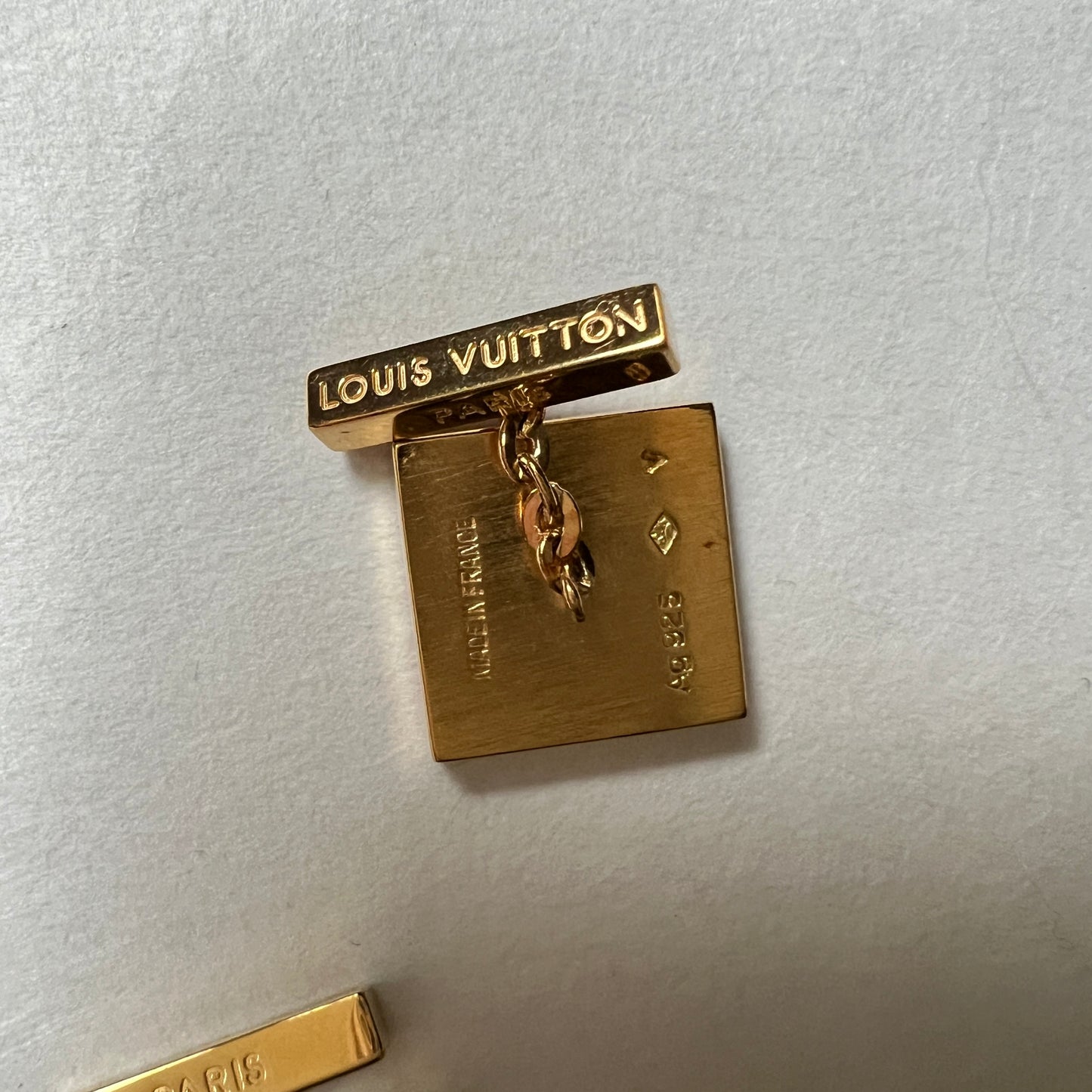 Spinki do Mankietów Louis Vuitton Ag 925 Pozłacane Vintage