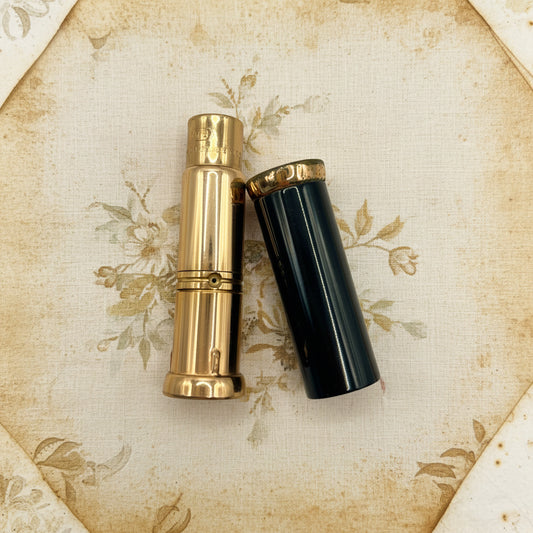 Vintage atomizer do perfum Patrys Paryż | czarno-złoty | lata 50./60. | francuski przedmiot kolekcjonerski