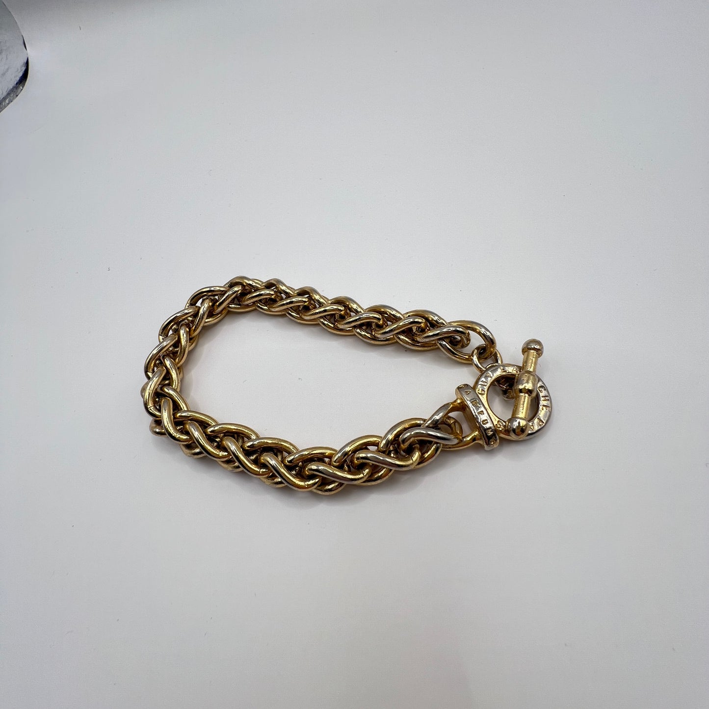 Vintage Bransoleta Guy Laroche Paris – Masywny Splot Chunky Chain