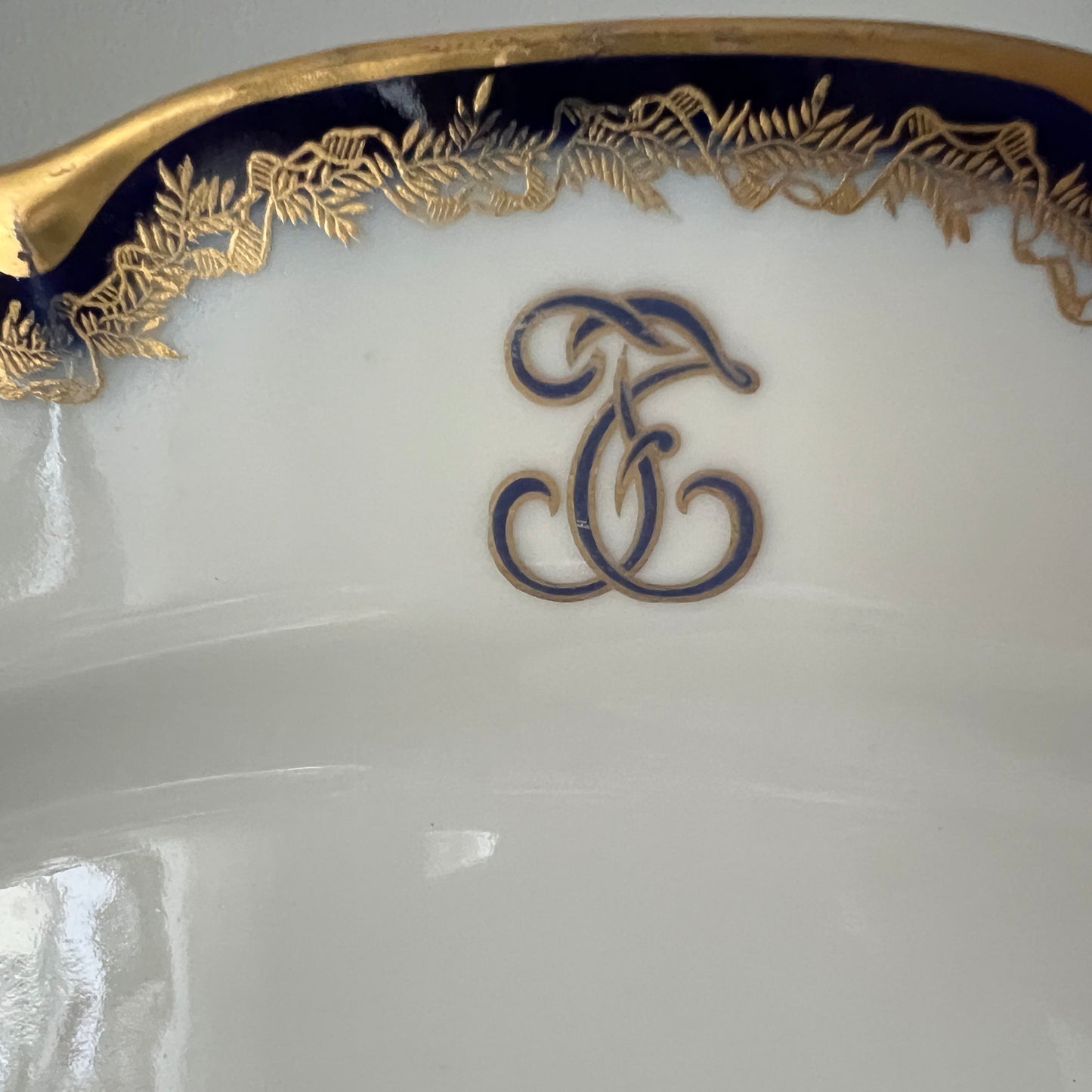 Półmisek Theodore Haviland Limoges - Monogram Vintage 35x28 cm