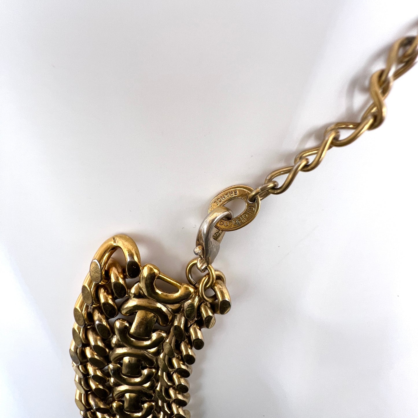Vintage Naszyjnik Kolia Gil d’Agéna – Chunky Gold – Made in France – Lata 80.