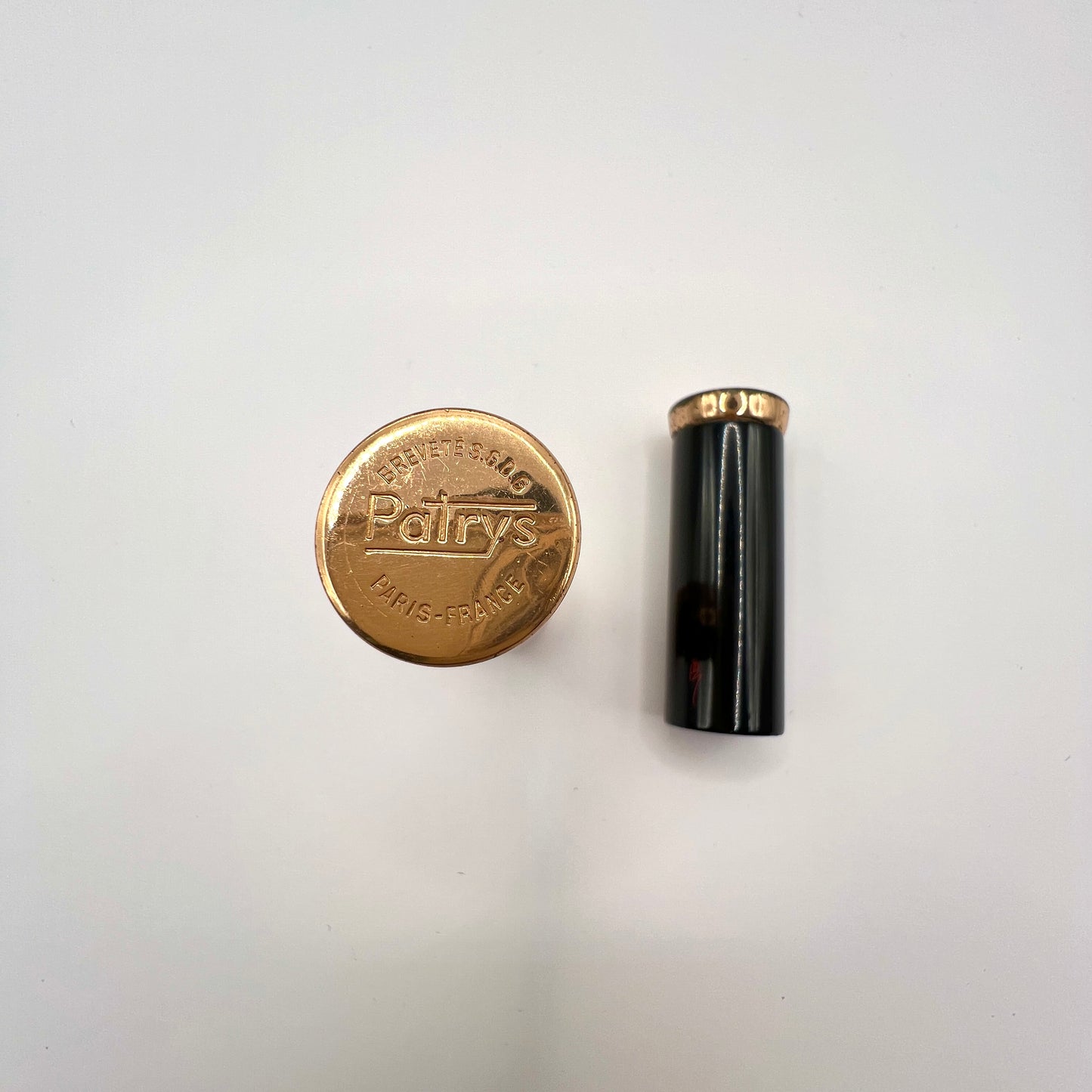 Vintage atomizer do perfum Patrys Paryż | czarno-złoty | lata 50./60. | francuski przedmiot kolekcjonerski
